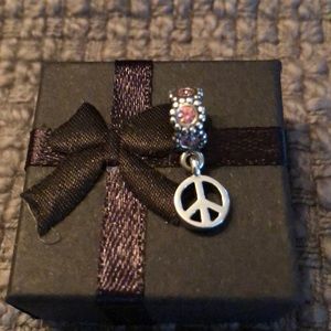 Peace Sign Dangle Charm
